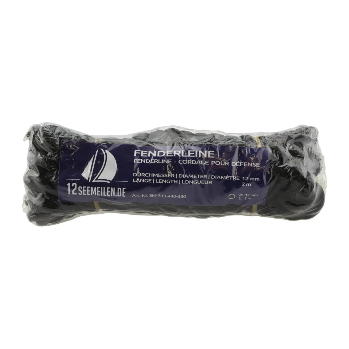 2er-Set Fenderleine 2,5m Mit Auge - Schwarz, 8mm 3 2er-Set Fenderleine 2,5m Mit Auge - Schwarz, 8mm