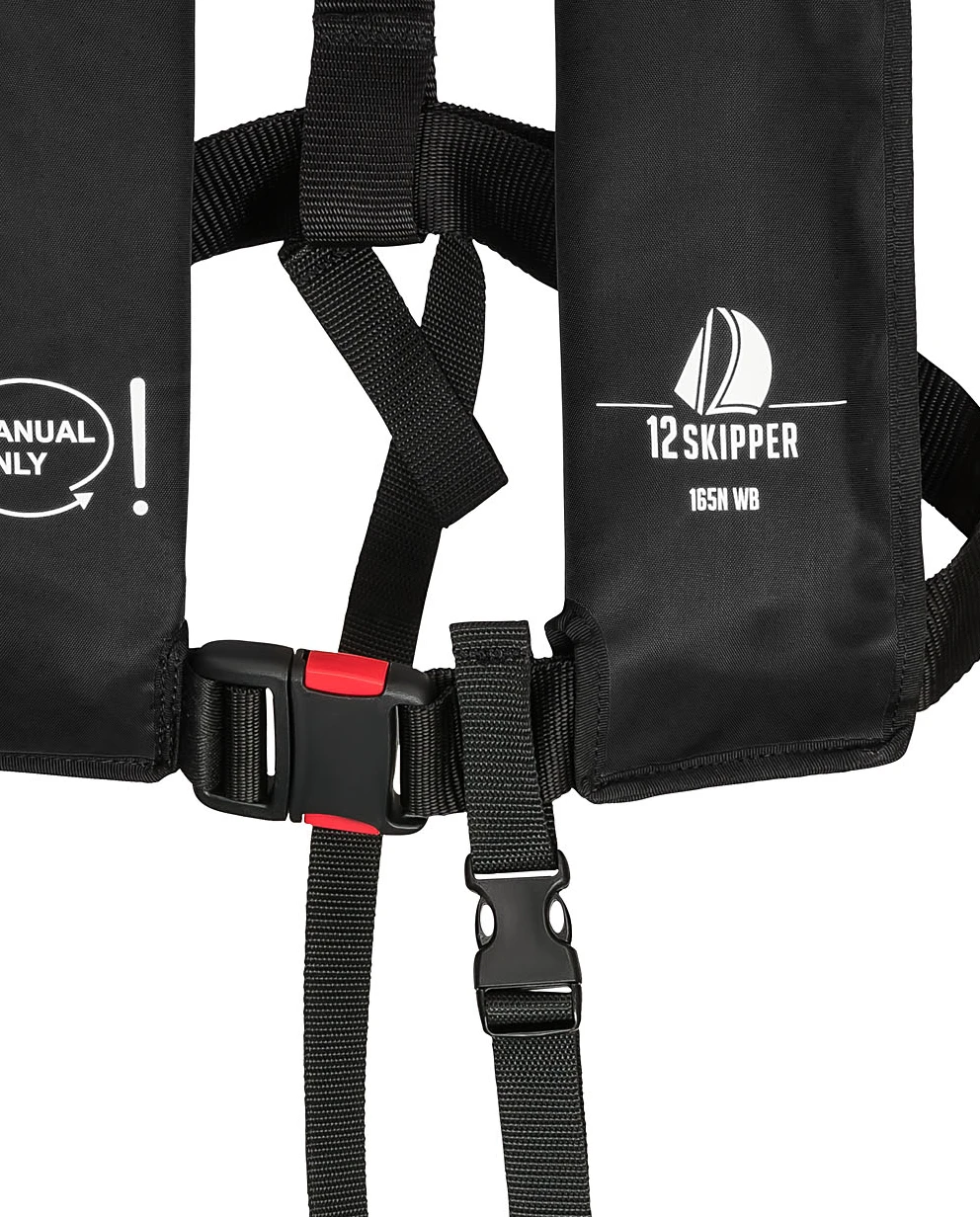 4er-Set 12skipper Rettungsweste 165N ISO Mit Manueller Auslösung, Schwarz 6 4er-Set 12skipper Rettungsweste 165N ISO Mit Manueller Auslösung, Schwarz – Bild 4