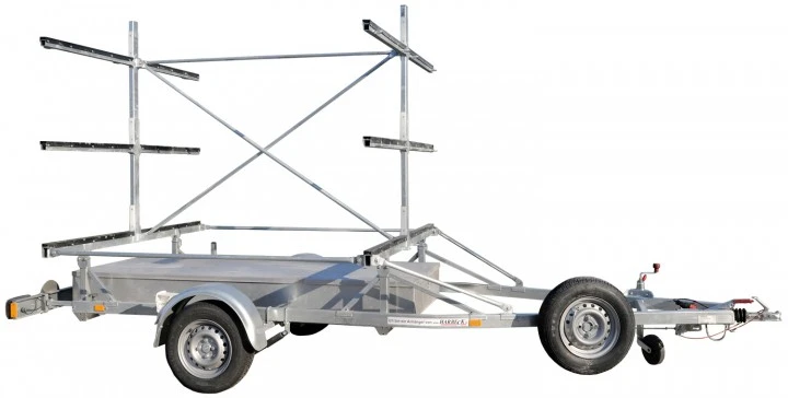 Harbeck Kajaktrailer Mit Mittelstütze 3 Harbeck Kajaktrailer Mit Mittelstütze
