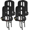 4er-Set 12skipper Rettungsweste 165N ISO Mit Manueller Auslösung, Schwarz -Sportrudern-12seemeilen 4er set 12skipper automatik rettungsweste 165n manual only schwarz 26798 1200x1200
