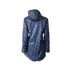 SALE: Dry Fashion Cuxhaven Regenmantel Damen Marineblau -Sportrudern-12seemeilen 620 000 78 Navy back 16345 1200x1200