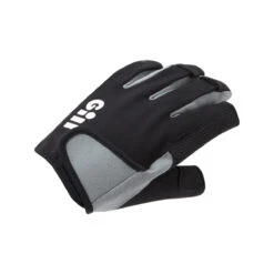 Gill Deckhand Segelhandschuhe Kurzfinger Schwarz