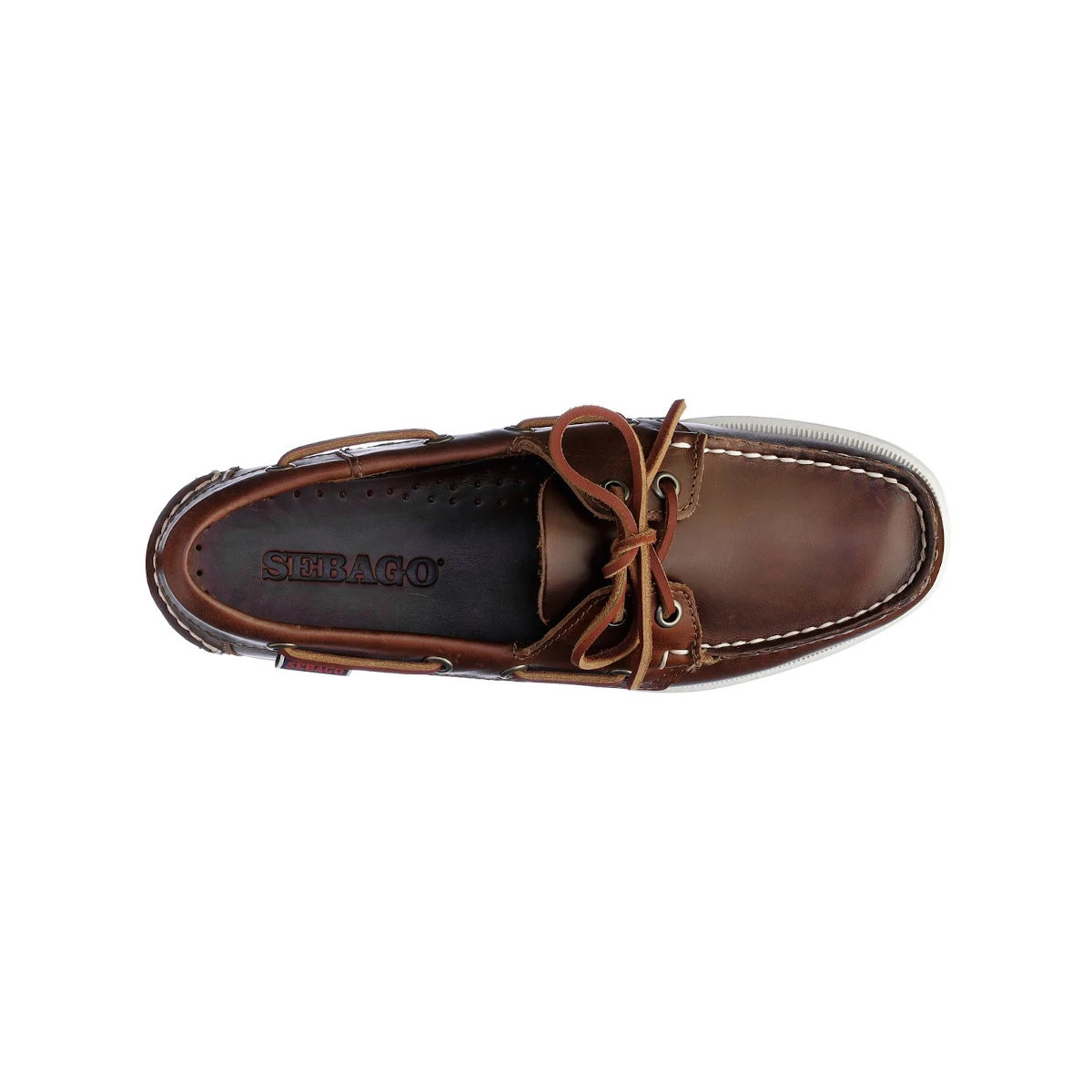 Sebago Docksides Portland Bootsschuh Damen Brown 4 Sebago Docksides Portland Bootsschuh Damen Brown – Bild 2