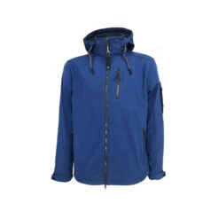 Dry Fashion Wangerooge Softshell-Jacke Herren Marineblau-meliert