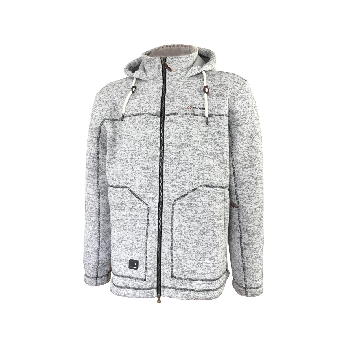 SALE: Dry Fashion Pellworm Strickfleece-Jacke Herren Grau-meliert 3 SALE: Dry Fashion Pellworm Strickfleece-Jacke Herren Grau-meliert