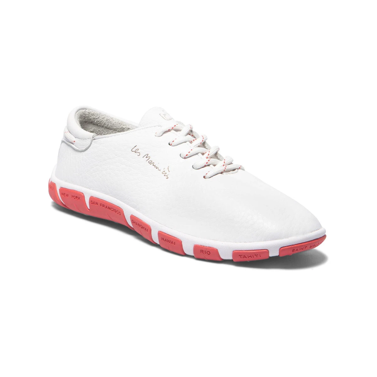 SALE: TBS Jazaru Bootsschuh Damen Weiß-pink 3 SALE: TBS Jazaru Bootsschuh Damen Weiß-pink