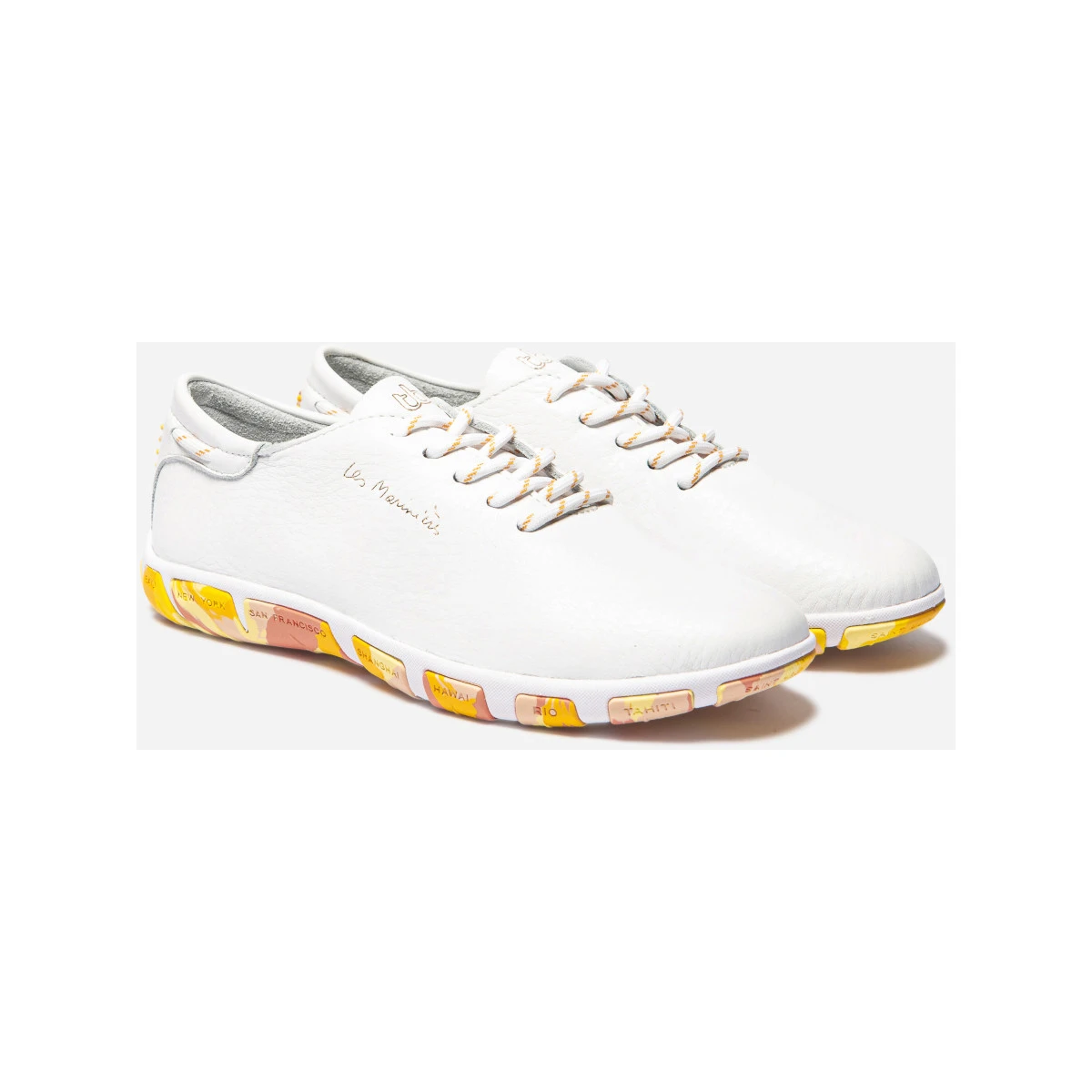 TBS Jazaru Bootsschuh Damen Weiß-orange 4 TBS Jazaru Bootsschuh Damen Weiß-orange – Bild 2