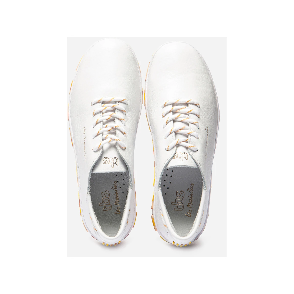 TBS Jazaru Bootsschuh Damen Weiß-orange 5 TBS Jazaru Bootsschuh Damen Weiß-orange – Bild 3