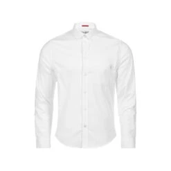 Musto Oxford Essential Langarmhemd Herren Weiß