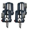 4er-Set 12skipper Automatik-Rettungsweste 165N ISO, Marineblau Inkl. 4 Wartungskits
