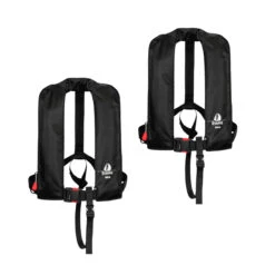 2er-Set 12skipper Automatik-Rettungsweste 165N ISO, Schwarz