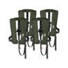 4er-Set 12skipper Automatik-Rettungsweste 165N ISO Mit Harness, Olive