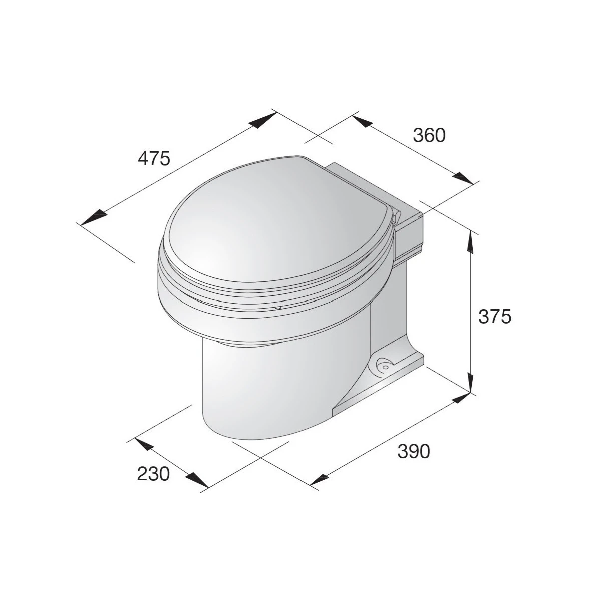 Vetus Marinetoilette Typ-TMW12Q 12 Volt 4 Vetus Marinetoilette Typ-TMW12Q 12 Volt – Bild 2