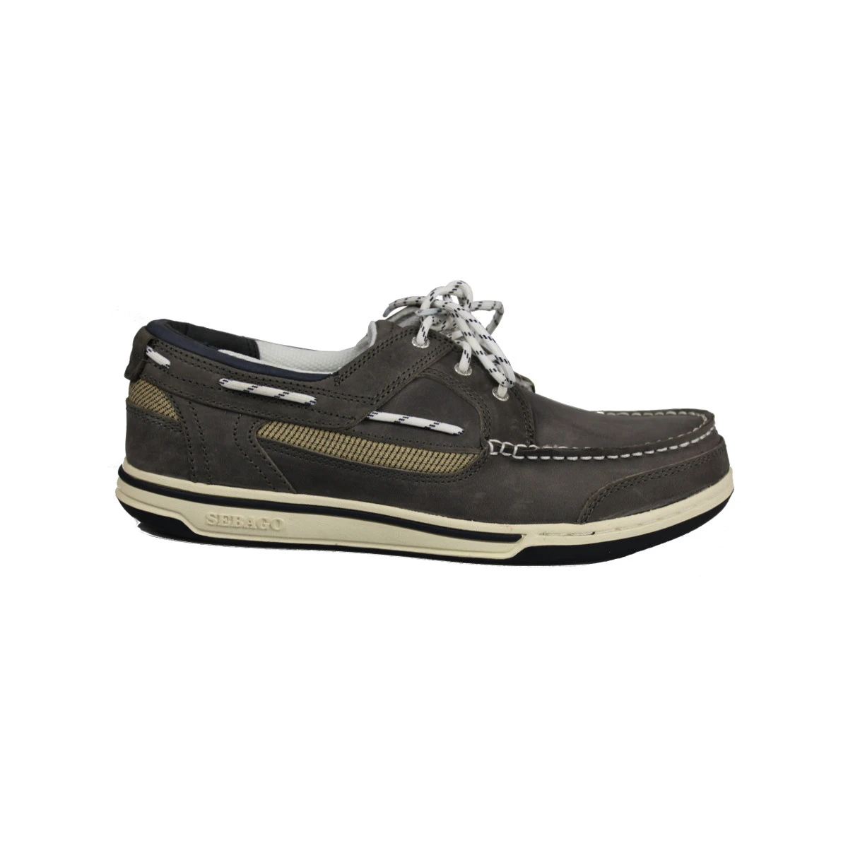 Sebago Triton Three-Eye Bootsschuh Herren Dunkelgrau-taupe 4 Sebago Triton Three-Eye Bootsschuh Herren Dunkelgrau-taupe – Bild 2