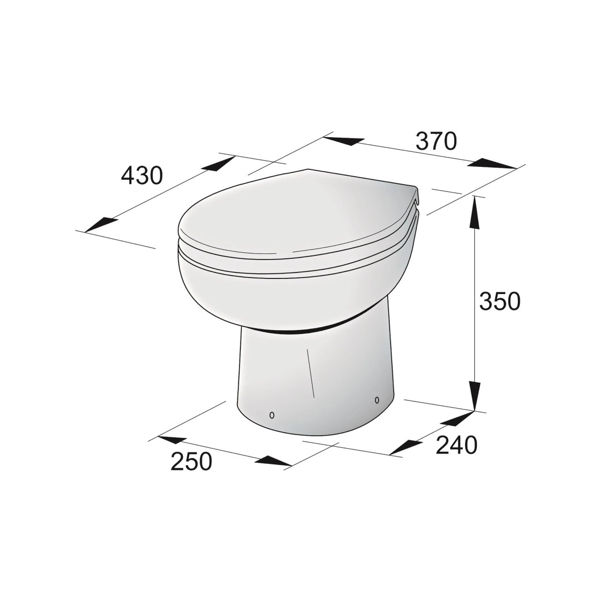 Vetus Toilette Typ-WCP 12V 4 Vetus Toilette Typ-WCP 12V – Bild 2