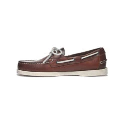 Sebago Docksides Portland Bootsschuh Herren Braun Weiß