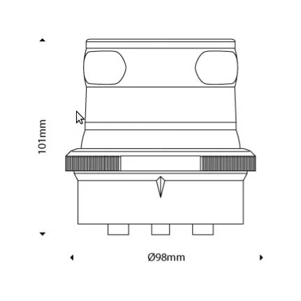 Aqua Signal Serie 34 Dreifarbenlaterne LED BSH - Gehäusefarbe Weiß 4 Aqua Signal Serie 34 Dreifarbenlaterne LED BSH - Gehäusefarbe Weiß – Bild 2