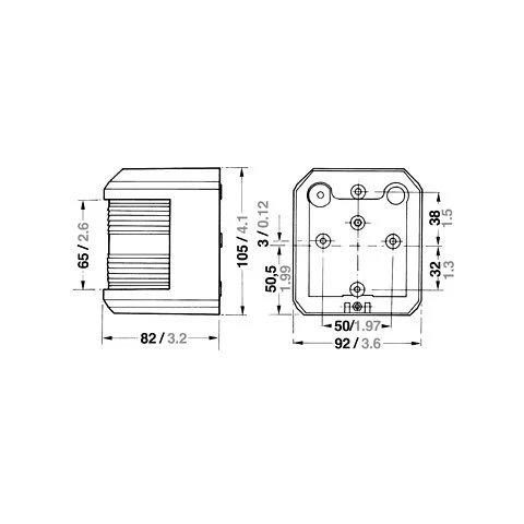Aqua Signal Serie 41 Steuerbordlaterne - 12 Volt, Gehäusefarbe Schwarz 4 Aqua Signal Serie 41 Steuerbordlaterne - 12 Volt, Gehäusefarbe Schwarz – Bild 2