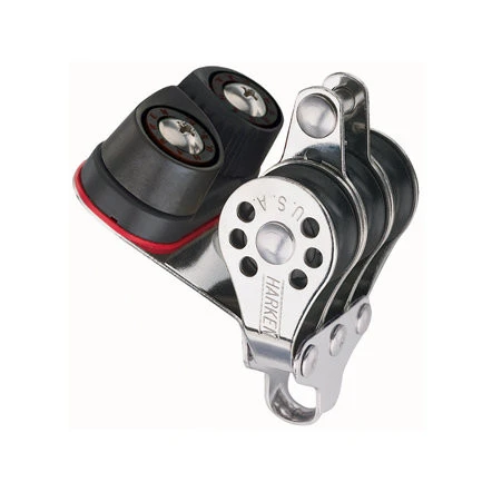 Harken Micro Block 22mm - Dreischeibig Mit Klemme Und Hundsfott 3 Harken Micro Block 22mm - Dreischeibig Mit Klemme Und Hundsfott