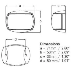 Hella Marine NaviLED Compact Steuerbordlaterne BSH - Gehäusefarbe Weiß -Sportrudern-12seemeilen hella marine naviled compact bsh steuerbordlaterne abmessungen 1 3601 300x300 2