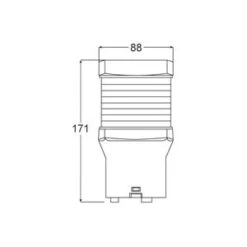 Hella Marine Serie 2984 Ankerlaterne Easy Fit - Gehäusefarbe Weiß