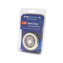 Hella Marine Serie 3980 SpotLED Deckenstrahler LED - Gehäuse Edelstahl Satiniert - Leuchtring In Weiß -Sportrudern-12seemeilen hella marine serie 3980 spotled verpackung 7 3447 300x300