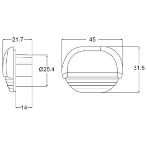 Hella Marine Serie 8560 Easy Fit Stufenleuchte LED - Gehäuse Kunststoff Verchromt, Lichtfarbe Warmweiß 6 Hella Marine Serie 8560 Easy Fit Stufenleuchte LED - Gehäuse Kunststoff Verchromt, Lichtfarbe Warmweiß – Bild 4