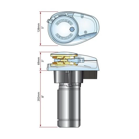 Lewmar Ankerwinde V700 Elektrisch - 320W, 12V, Kette 6mm, DIN 766 4 Lewmar Ankerwinde V700 Elektrisch - 320W, 12V, Kette 6mm, DIN 766 – Bild 2