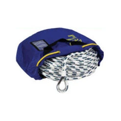 Liros Ankerleine Mit Niro-Kausche - Liros Handy-Anchor, 10m Bleieinlage, Weiß-blau, 12mm, Länge 40m