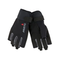 Musto Essential Segelhandschuhe Kurzfinger Schwarz