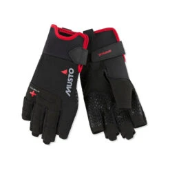 Musto Performance Segelhandschuhe Kurzfinger Schwarz