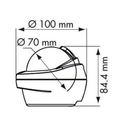 Plastimo Kompass Offshore 75 - Weißer Sockel, Mit Schwarzer Rose -Sportrudern-12seemeilen plastimo kompass offshore 75 4120 435x435