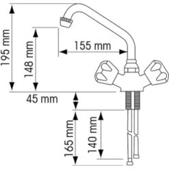 Plastimo Mischarmatur Drehbar