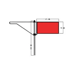 Roter Windfahnen-Verklicker - Standard