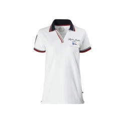 Marinepool RR Fine V Neck Poloshirt Damen Weiß