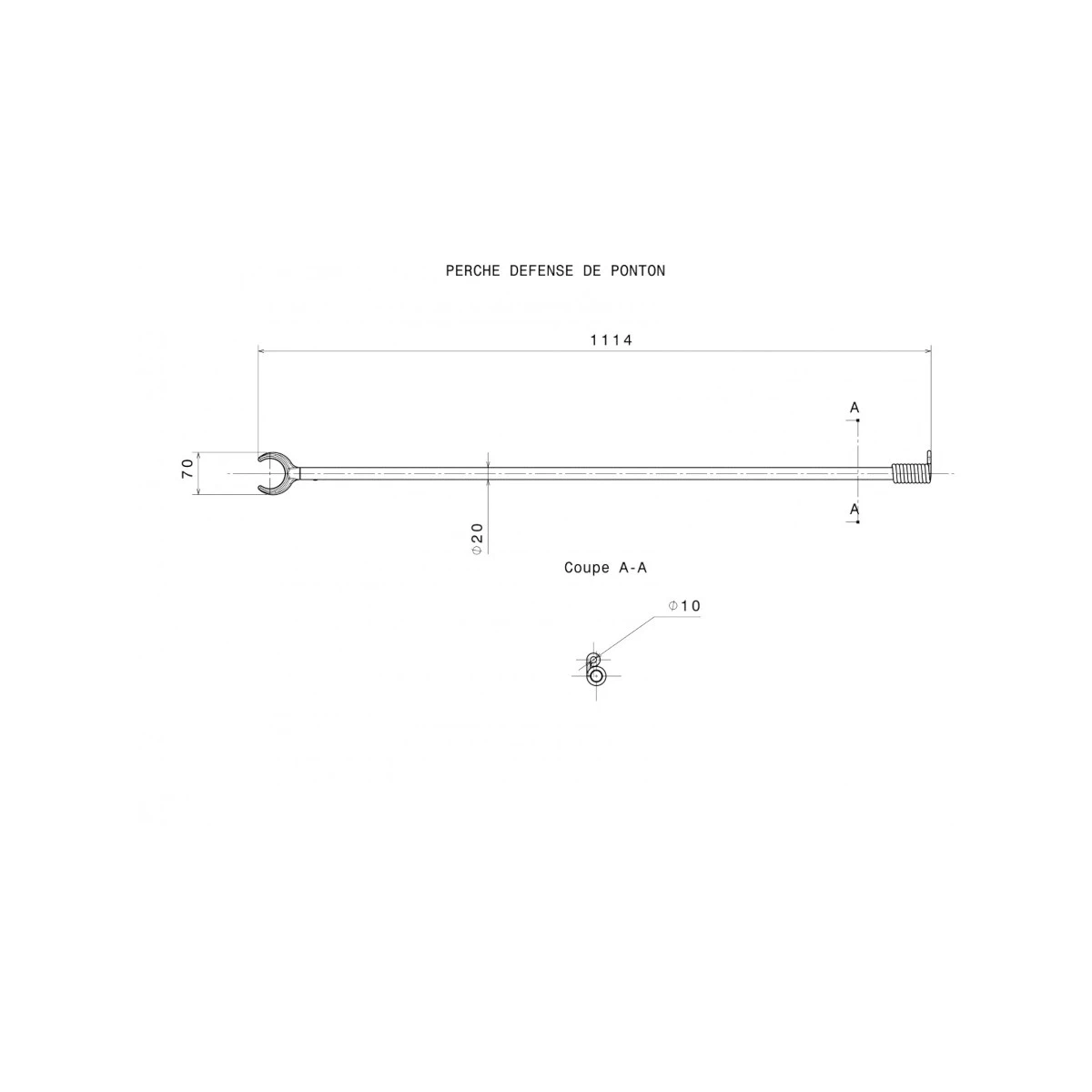 Plastimo Haltestange Für Festmacher 111 Cm 4 Plastimo Haltestange Für Festmacher 111 Cm – Bild 2