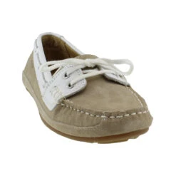 DEAL: Sebago Bala Bootsschuh Damen Taupe Suede/white -Sportrudern-12seemeilen sebago bala bootsschuh damen taupe suede white vorne 1037 1200x1200