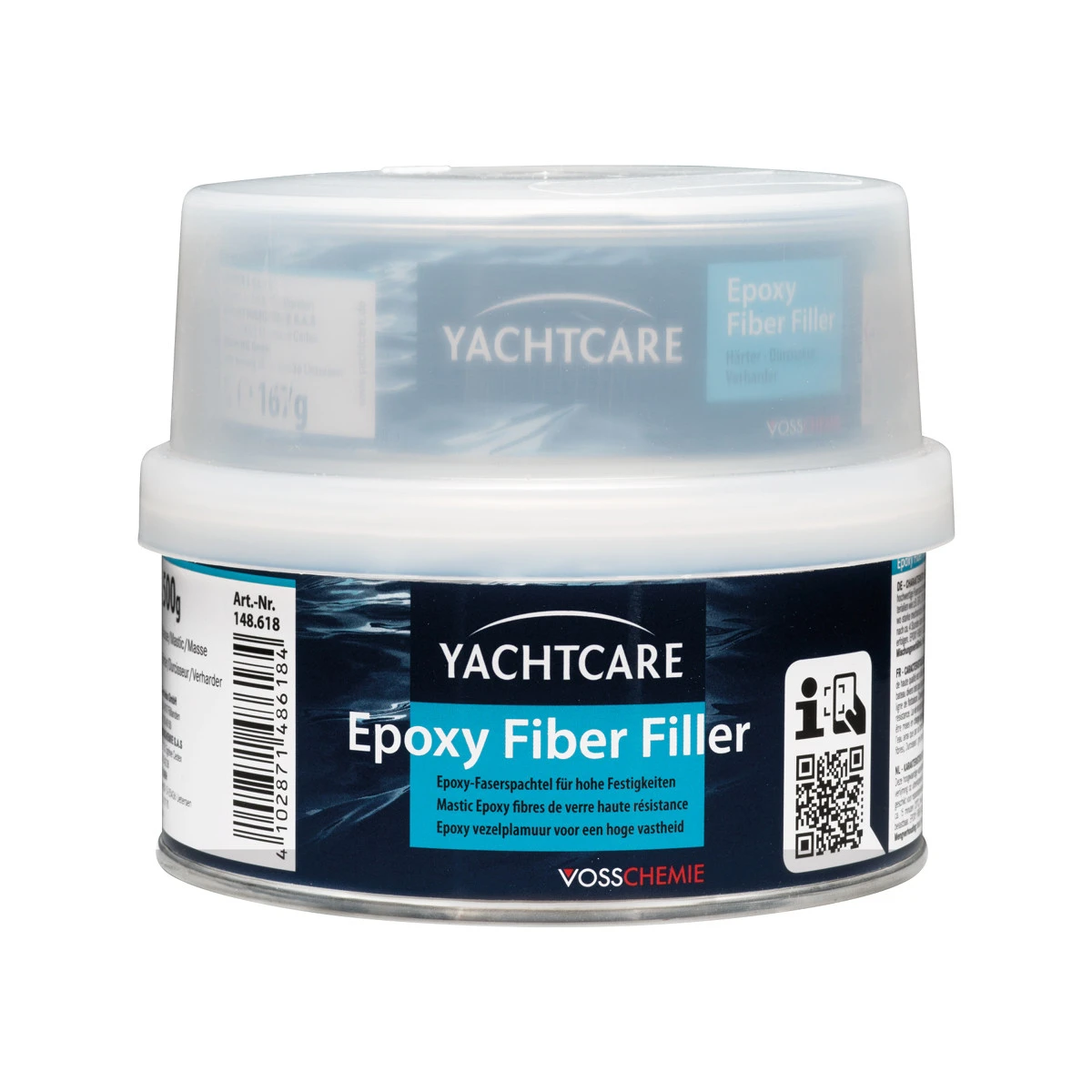 Yachtcare Epoxy Fiber Filler 2K Faserspachtelmasse Hellblau - 500g 3 Yachtcare Epoxy Fiber Filler 2K Faserspachtelmasse Hellblau - 500g